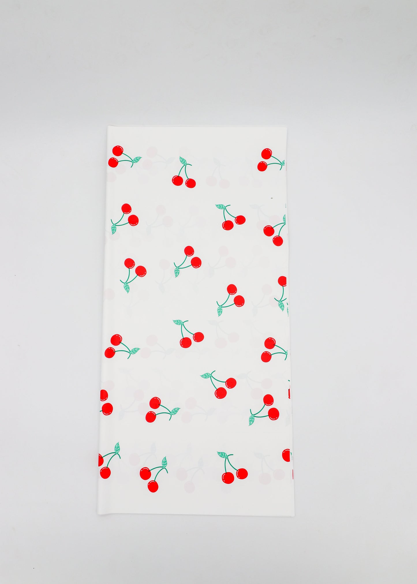 Cherry Transparent Border Floral Paper